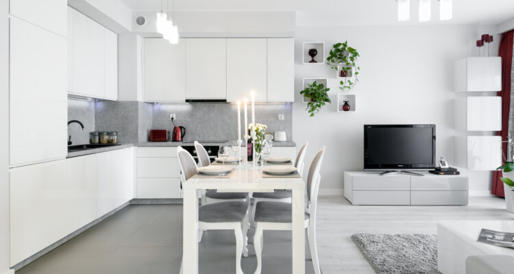 kuchnia, partner design, mieszkanie all in white