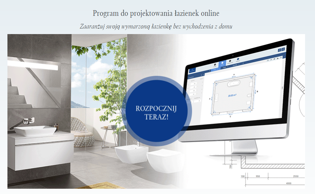 Program do projektowania łazienek online Villeroy & Boch