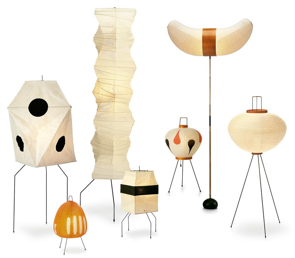 Lampy zaprojektowane przez Isamu Noguchi