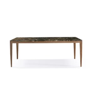 Pacini & Cappellini CUT stół drewniany z marmurowym blatem