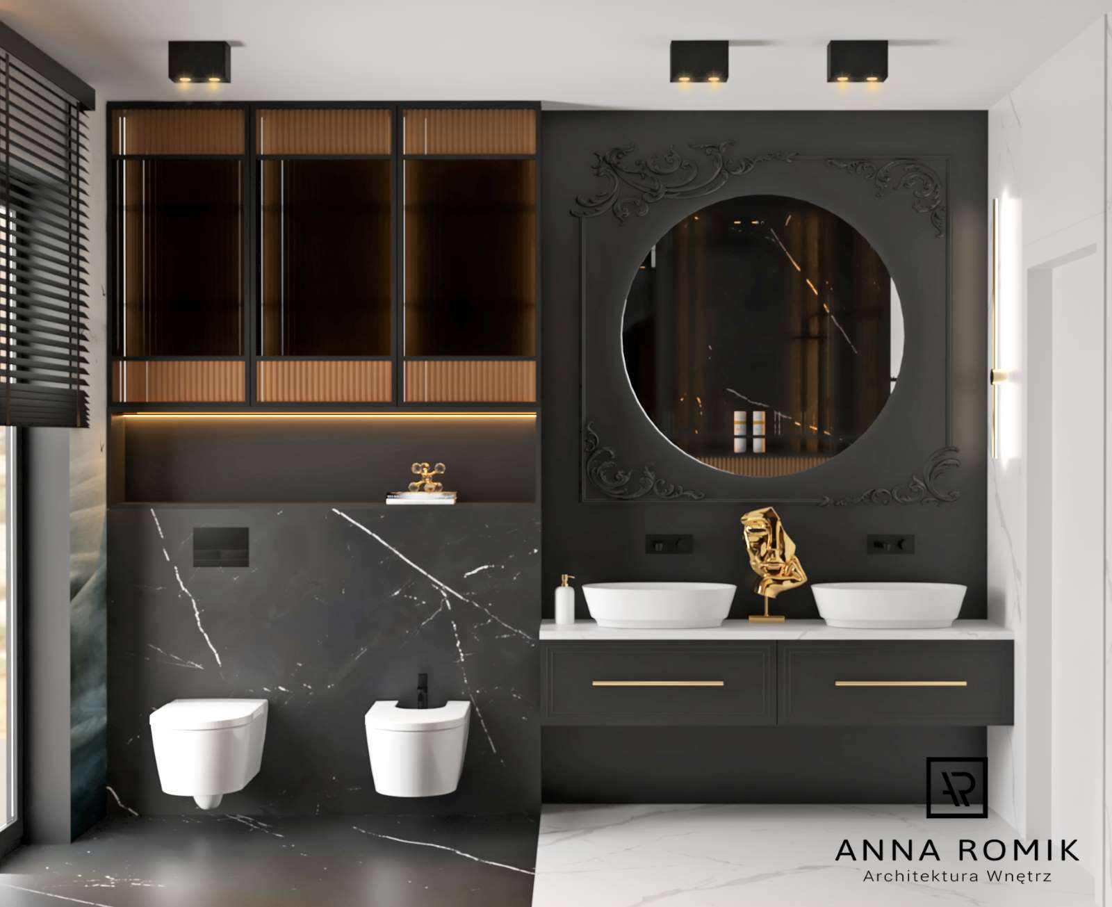 Łazienka z wanną | Projekt Anna Romik