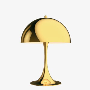 Louis Poulsen lampa stołowa Panthella Table 320 kolor Brass metallised