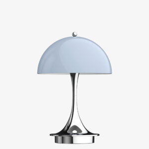 Louis Poulsen lampa stołowa Panthella Portable V2 kolor Grey opal acryl
