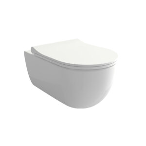 HushLab Colori d’ Italia Miska WC wisząca w zestawie z deską wolnoopadającą 54×36 biały połysk