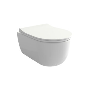 HushLab Colori d’ Italia Miska WC wisząca w zestawie z deską wolnoopadającą 49×36 biały połysk