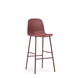 Norman Cophagen krzesło barowe Form Steel Red